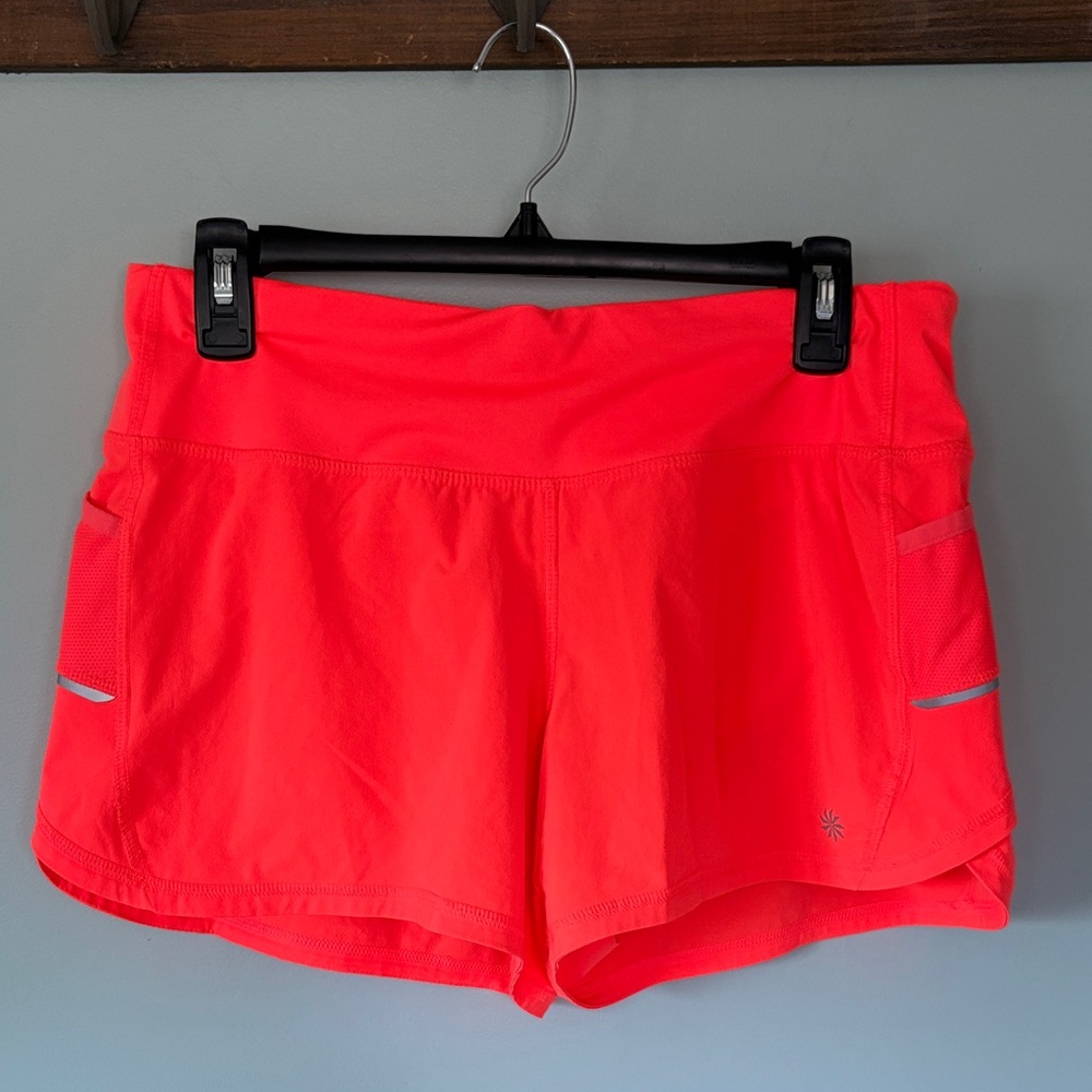 Athleta Bright Orange Athletic Shorts